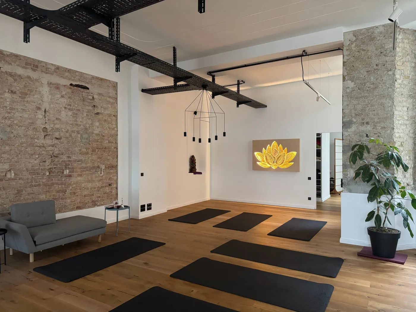 Der Retreat-Raum der Art of Living Yoga Oase Berlin